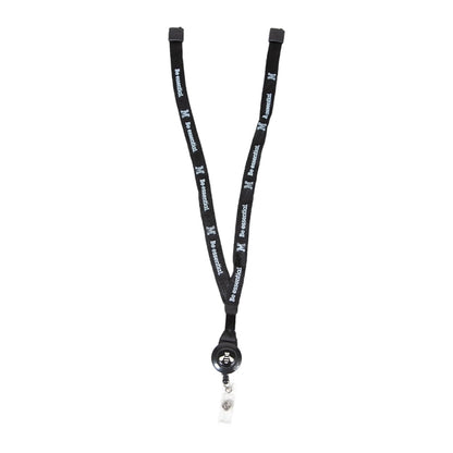 Custom 1/2" Tubular Lanyard w/ Retractable Badge Reel & Meta