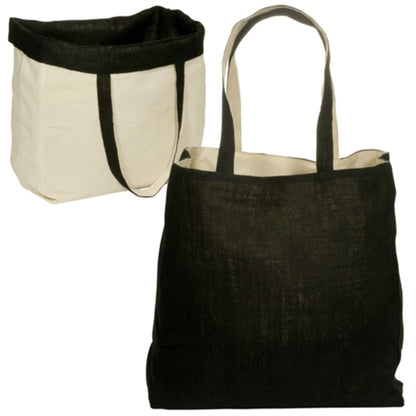 Reversable Jute/Cotton Bag