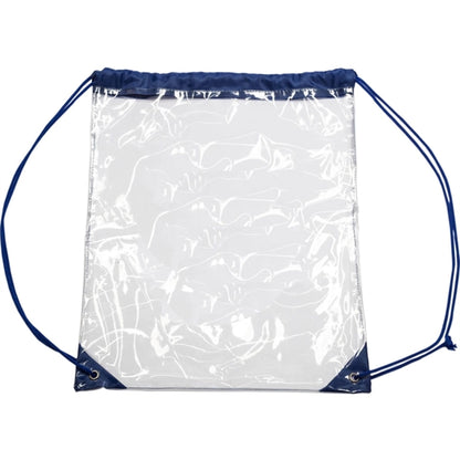 Clear Cinch Up Bag Plastic Drawstring Backpacks (14" x 17")