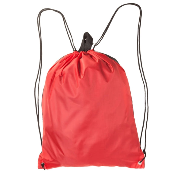 Two Color Reflector Strips Drawstring Backpacks (15.75"x20")