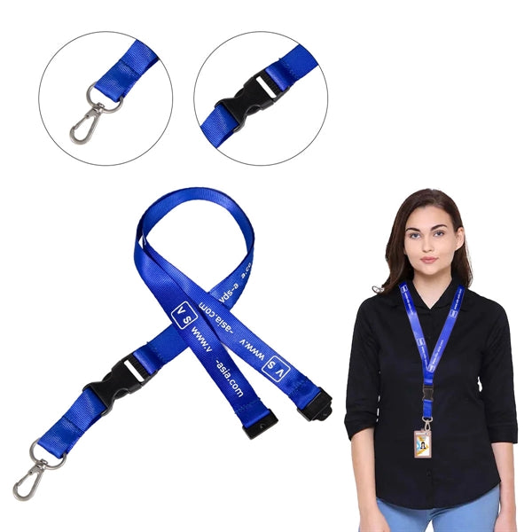 Custom 3/4" Lanyard w/ Thumb Hook & Buckle Release
