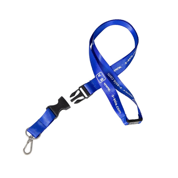 Custom 3/4" Lanyard w/ Thumb Hook & Buckle Release
