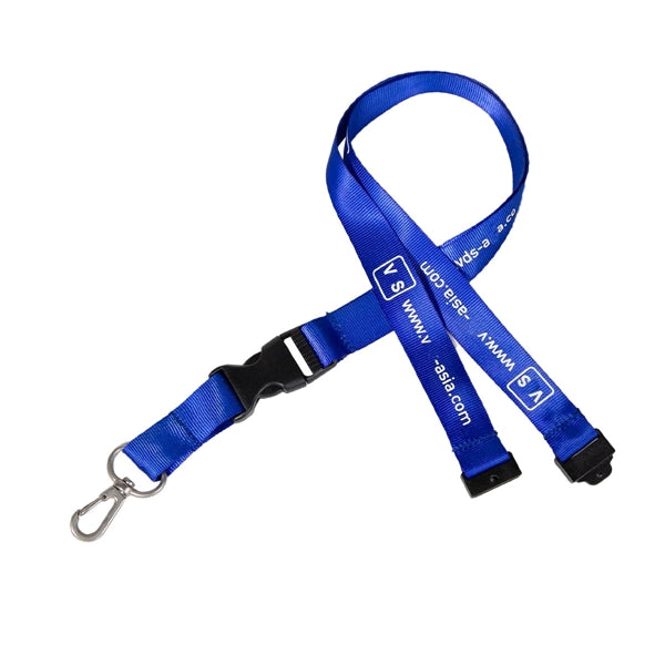 Custom 3/4" Lanyard w/ Thumb Hook & Buckle Release