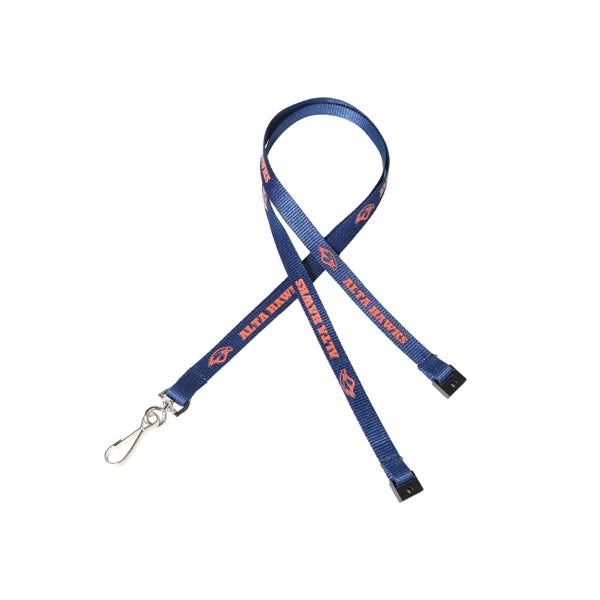 Custom 3/8" Lanyard w/ Safety Breakaway & Swivel J Hook