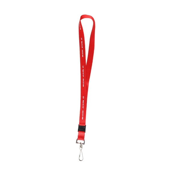 Custom 3/4" Lanyard w/ Swivel J Hook & Buckle Release
