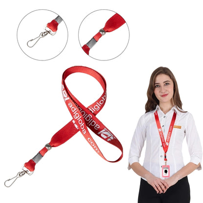 Custom 3/4" Lanyard w/ Swivel J Hook & Adjustable Clip