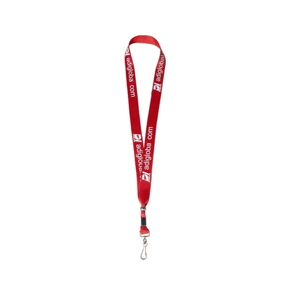 Custom 3/4" Lanyard w/ Swivel J Hook & Adjustable Clip
