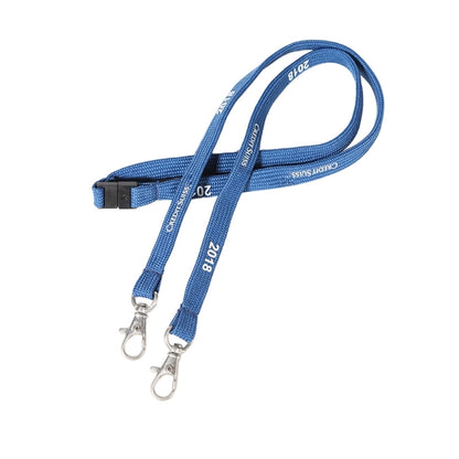 Custom 3/8" Double Ended Tubular Lanyard w/ Lobster Claw & S