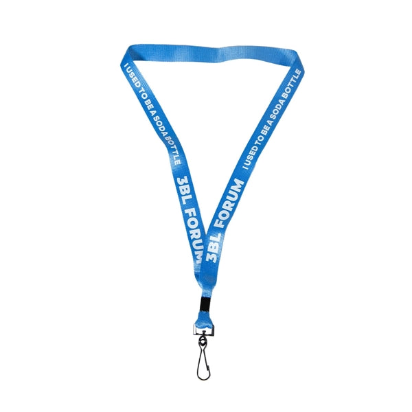 Custom 3/4" Lanyard w/ Swivel J Hook & Metal Crimp
