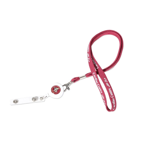 Custom 3/8" Tubular Lanyard w/ Lobster Claw & Retractable Ba