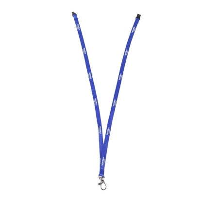 Custom 3/8" Tubular Lanyard w/ Lobster Claw & Buckle Release