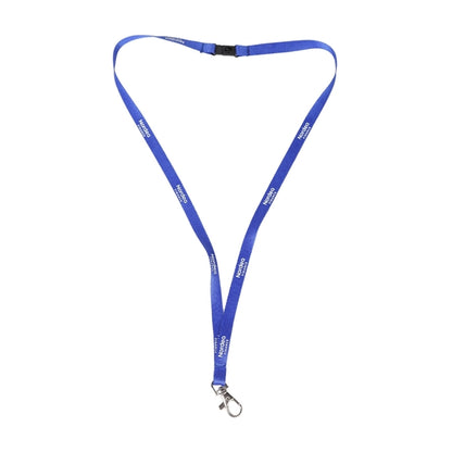 Custom 3/8" Tubular Lanyard w/ Lobster Claw & Buckle Release