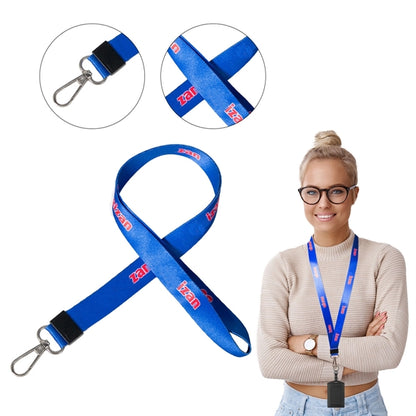 Custom 3/4" Lanyard w/ Thumb Hook & Adjustable Clip