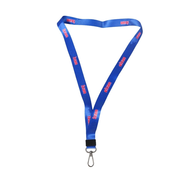 Custom 3/4" Lanyard w/ Thumb Hook & Adjustable Clip