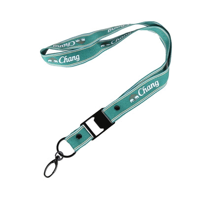 Custom 3/8" Lanyard w/ Lobster Claw & Metal Crimp