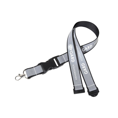 Custom 1" Polyester Lanyard w/ Bottle Opener & Oval Snap Hoo