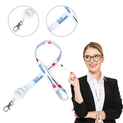 Custom 1/2" Lanyard w/ Retractable Badge Reel