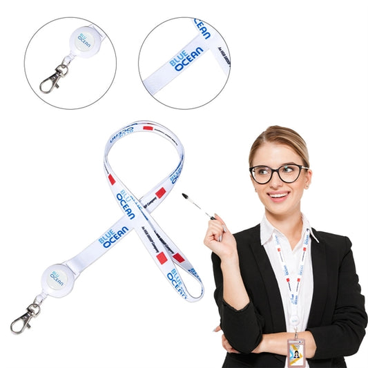 Custom 1/2" Lanyard w/ Retractable Badge Reel