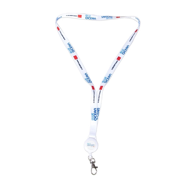 Custom 1/2" Lanyard w/ Retractable Badge Reel