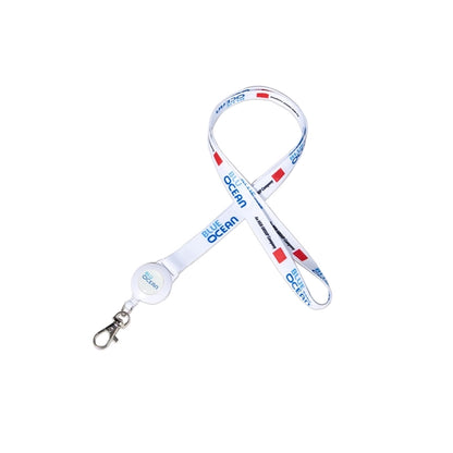 Custom 1/2" Lanyard w/ Retractable Badge Reel