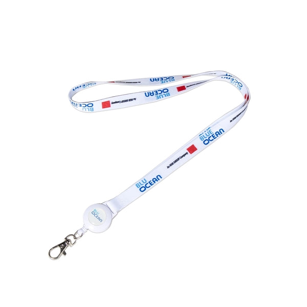 Custom 1/2" Lanyard w/ Retractable Badge Reel