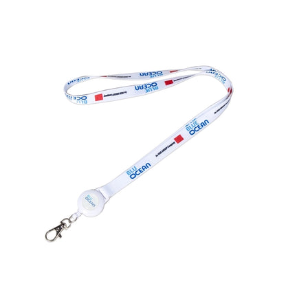 Custom 1/2" Lanyard w/ Retractable Badge Reel