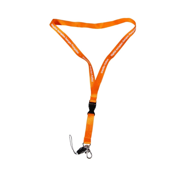 Custom 1/2" Lanyard w/ Phone String & Lobster Claw