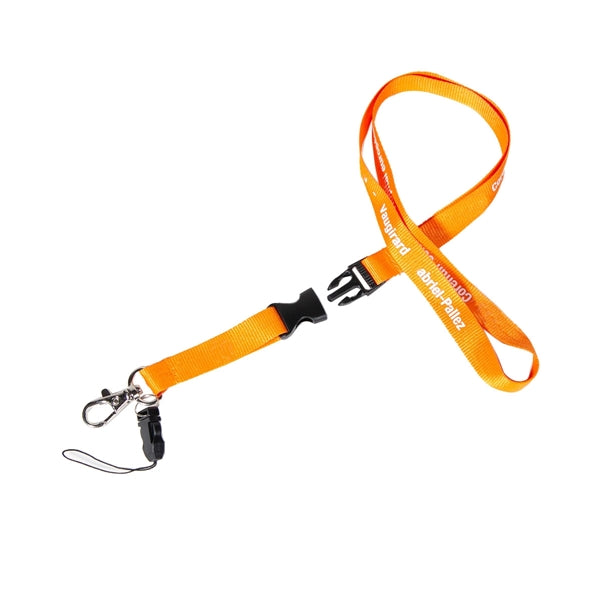 Custom 1/2" Lanyard w/ Phone String & Lobster Claw