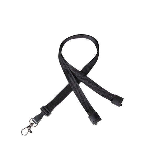Custom 1/2" Lanyard w/ Plastic Hook & Lobster Claw