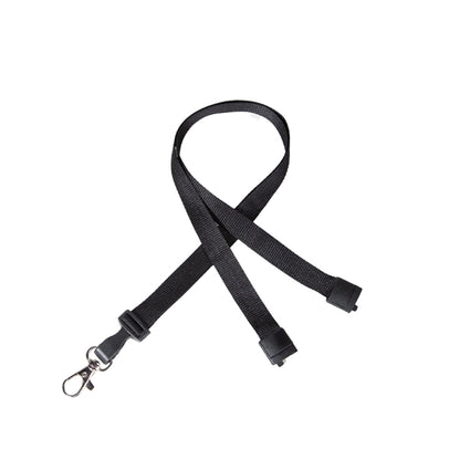 Custom 1/2" Lanyard w/ Plastic Hook & Lobster Claw