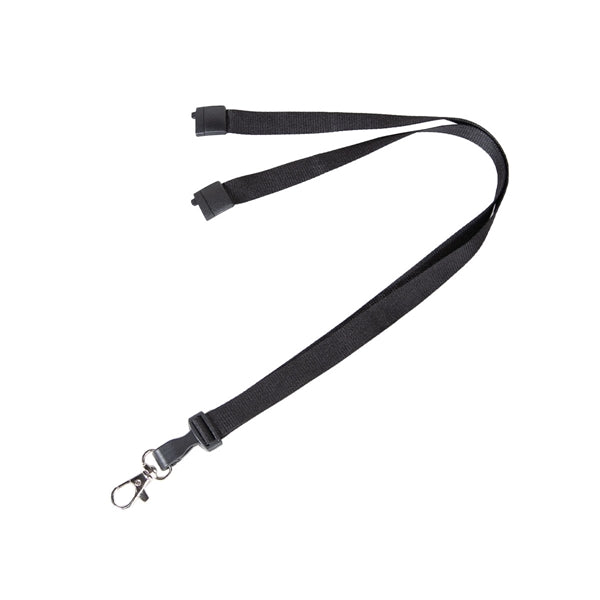Custom 1/2" Lanyard w/ Plastic Hook & Lobster Claw