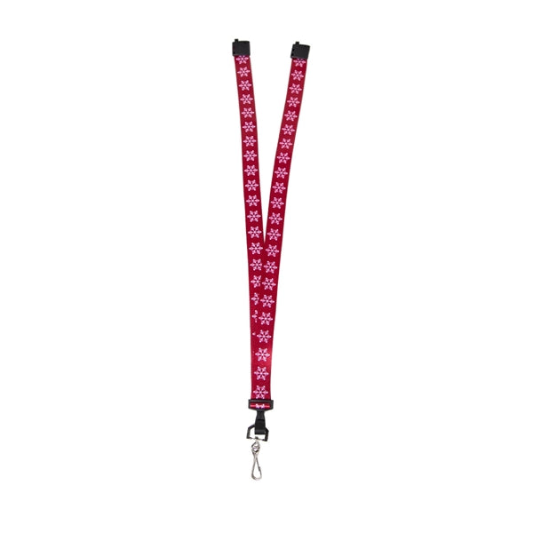 Custom 3/4" Lanyard w/ Swivel J & Plastic Hook