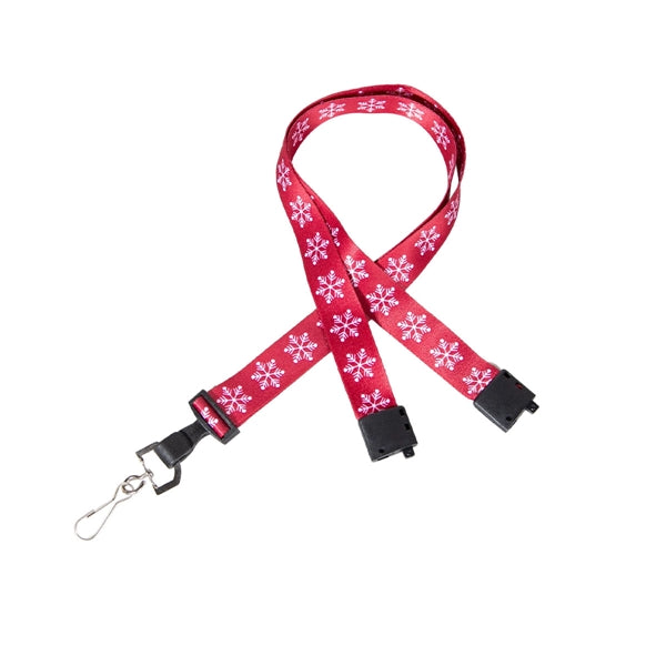 Custom 3/4" Lanyard w/ Swivel J & Plastic Hook