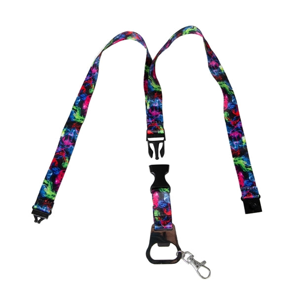 Custom 3/4" Lanyard w/ Buckle Release & Bottle Opener