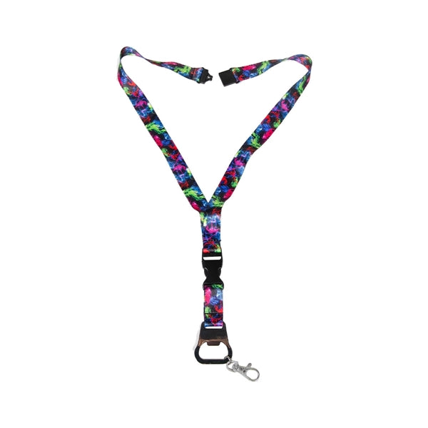 Custom 3/4" Lanyard w/ Buckle Release & Bottle Opener