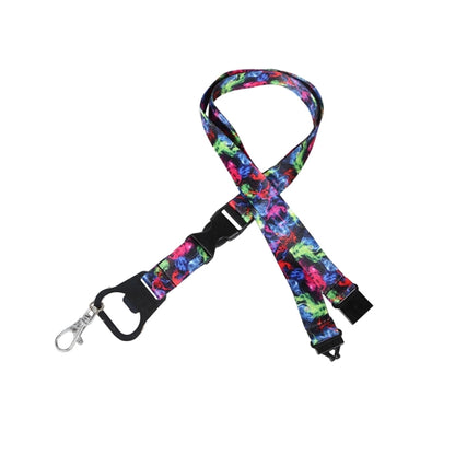 Custom 3/4" Lanyard w/ Buckle Release & Bottle Opener
