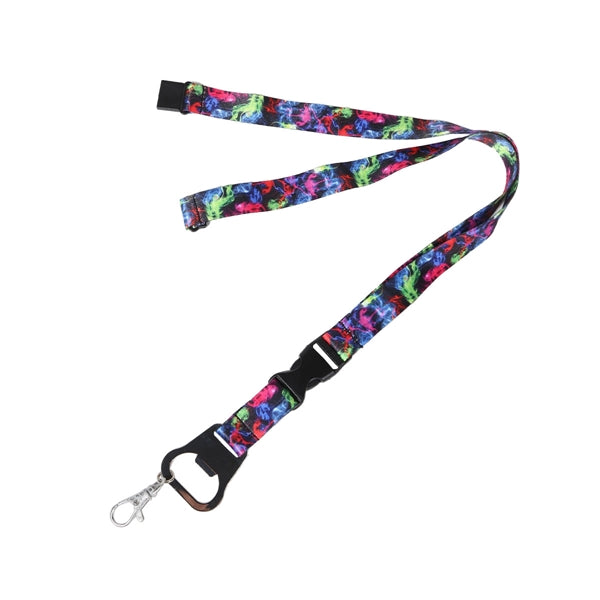 Custom 3/4" Lanyard w/ Buckle Release & Bottle Opener