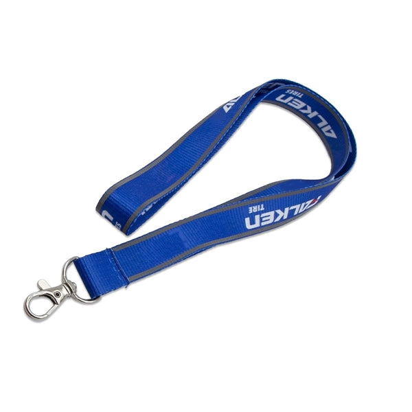 Custom 3/4" Reflective Polyester Lanyard w/ Lobster Claw