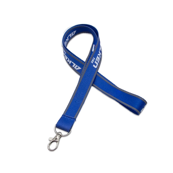 Custom 3/4" Reflective Polyester Lanyard w/ Lobster Claw