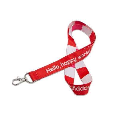 Custom 3/4" Polyester Lanyard w/ Lobster Claw