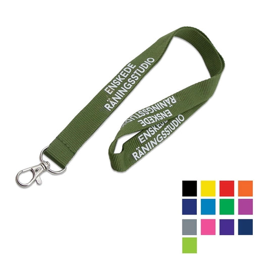 Custom 3/4" Polyester Lanyard w/ Lobster Claw