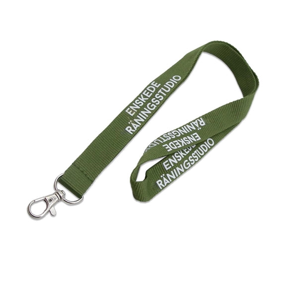 Custom 3/4" Polyester Lanyard w/ Lobster Claw