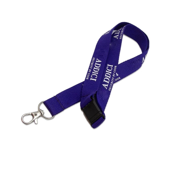 Custom 3/4" Polyester Lanyard w/ Lobster Claw & Safety Break