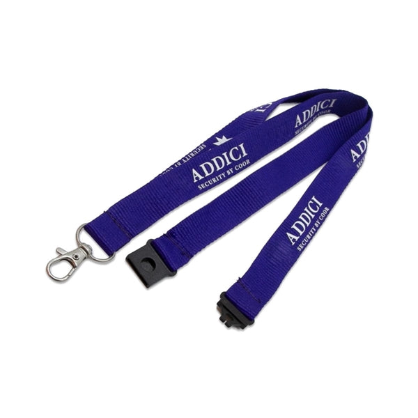 Custom 3/4" Polyester Lanyard w/ Lobster Claw & Safety Break