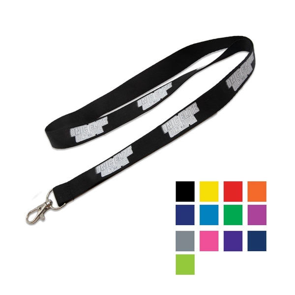 Custom 3/4" Nylon Lanyard w/ Lobster Claw