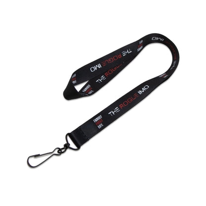 Custom 3/4" Polyester Lanyard w/ Metal Swivel J Hook