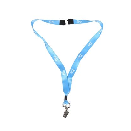 Custom 3/4" Lanyard w/ Badge Clip & Safety Breakaway
