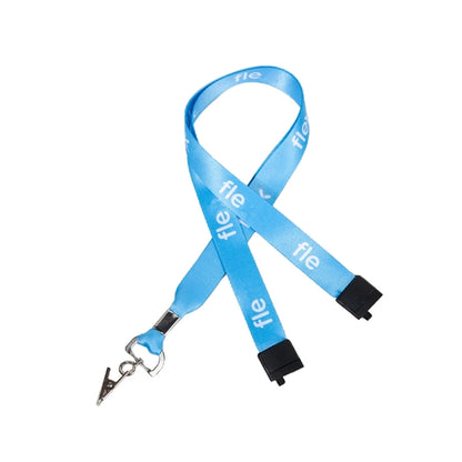 Custom 3/4" Lanyard w/ Badge Clip & Safety Breakaway