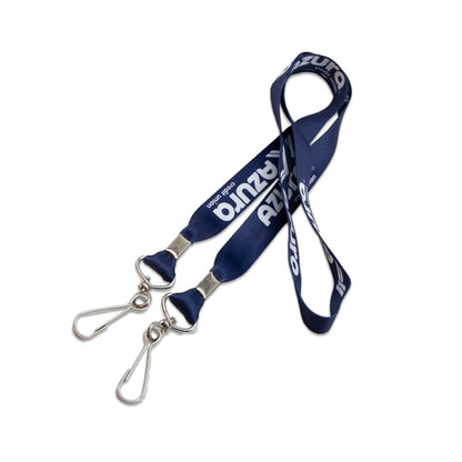 Custom Double Ended Lanyard w/ Metal Swivel J Hook