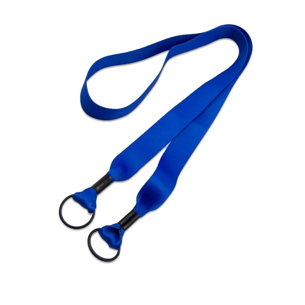 Custom Double Ended Lanyard w/ Metal Split Ring & Crim